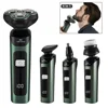 4 In 1 Rechargeable Smart Razor Waterproof Shaver Type-C charge Electric Shaver LCD Digital Display Three-head Floating Razor 2