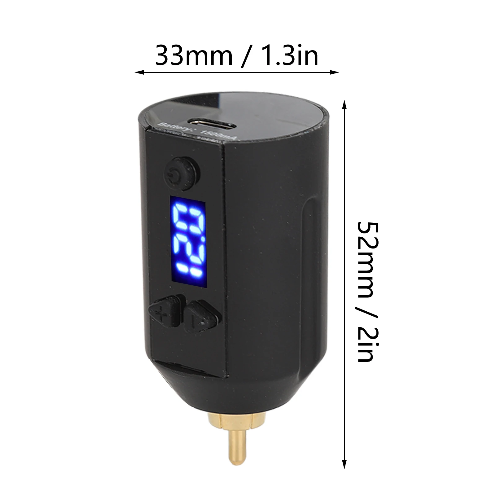 Tattoo Pen Power Supply 3‑12V USB Charging Adjustable Voltage Cordless