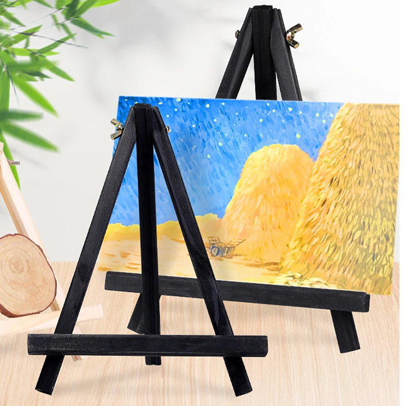 Mini Easel Artist Table Display Wooden Tripod Tabletop Easel Photo Stand Tabletop Display Painting Kids Tripod