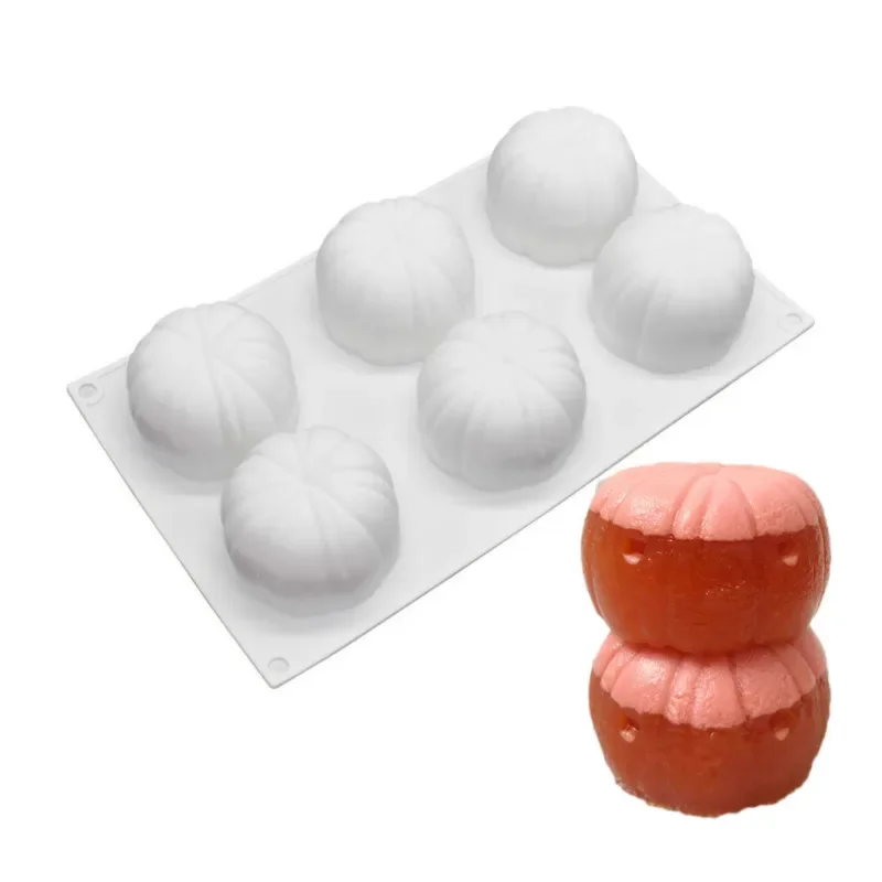 6 Cavity Igloo Silicone Cake Mold Creative Modeling Ice Cream Chiffon Mold Kitchen Bakery Baking Antidust Resistant Accessories