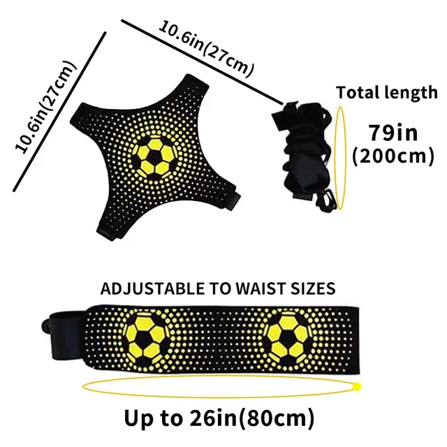 Soccer Ball Juggle Bags Children Auxiliary Circling Training Belt Kids Soccer Kick Trainer Soccer Aid Control Skills Football 2