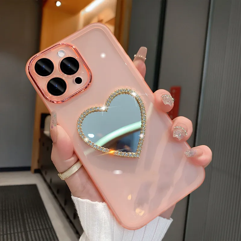Glitzer Diamant Spiegel Handyhülle für Samsung Galaxy S23 ultra S24 S23FE S22 Plus S21FE s20 FE M13 M14 A05 A05S Weich_voghion.com