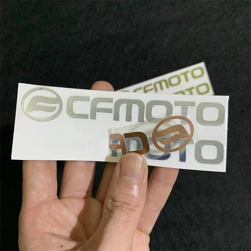 2 sztuki CFMOTO metalowa naklejka motocyklowe spersonalizowana naklejka motocyklowe CFMOTO Logo dekoracyjne wodoodporne naklejki dla CFMOTO