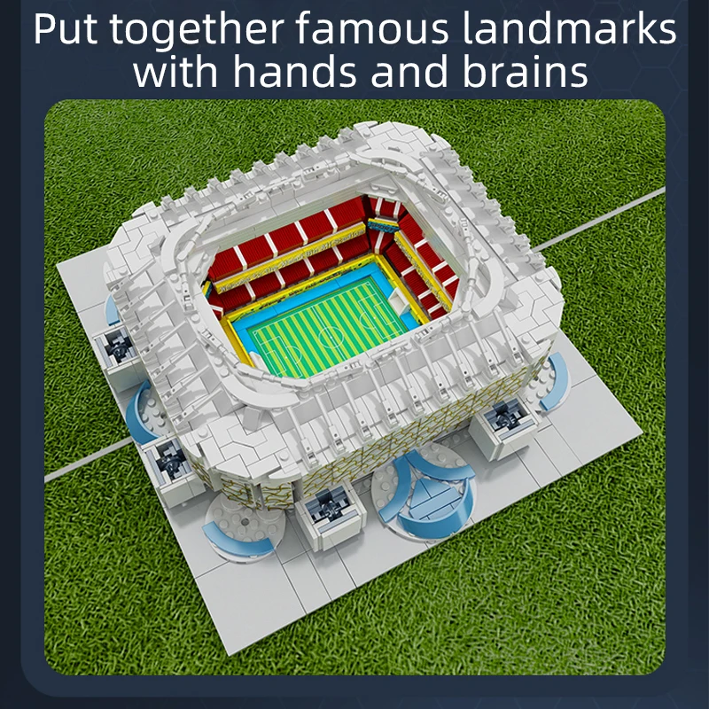 LED Gymnasium Trophy DIY Football Field Stadium Blocks Bricks Lamp