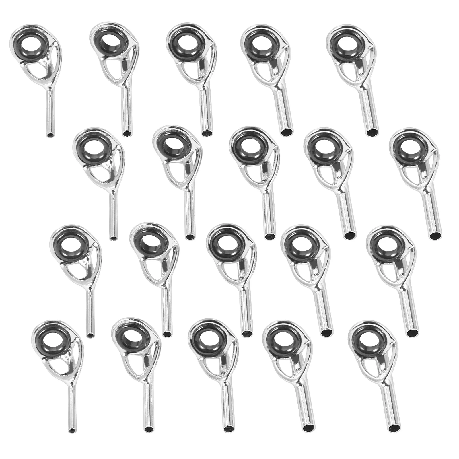 

20 Pcs Rocky Pole Guide Ring Fishing Rod Tool Accessory Suite Parts Stainless Steel Supply
