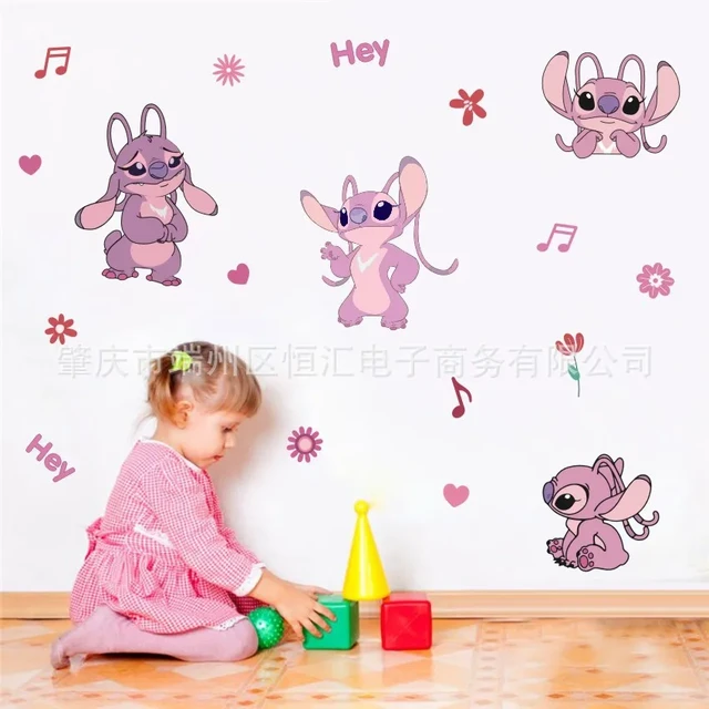 Aliexpress.com : Buy Cartoon Wall Stickers For Kids Rooms Lilo