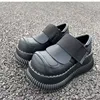 Japanese Doll Shoes Woman Small Thick-soled Shoe High Leather Shoes Big-toed Shoes Mary Jane Single Shoes Style Zapatos De Mujer 1
