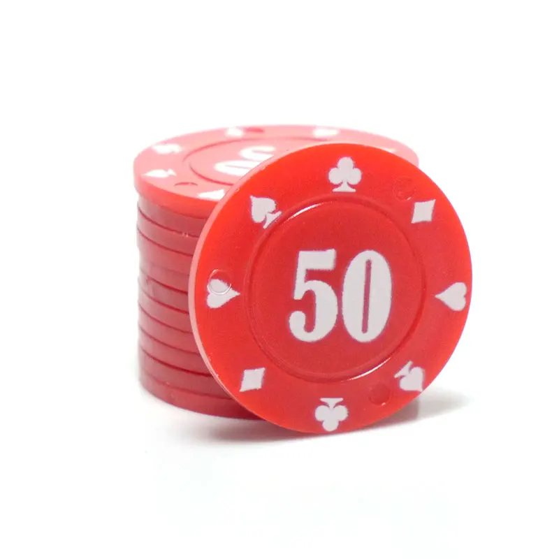10 Pcs Bargaining Chips Plastic Poker Card Chips for Denomination Printed Number for Game Play, Learning Math Bingo Family Game