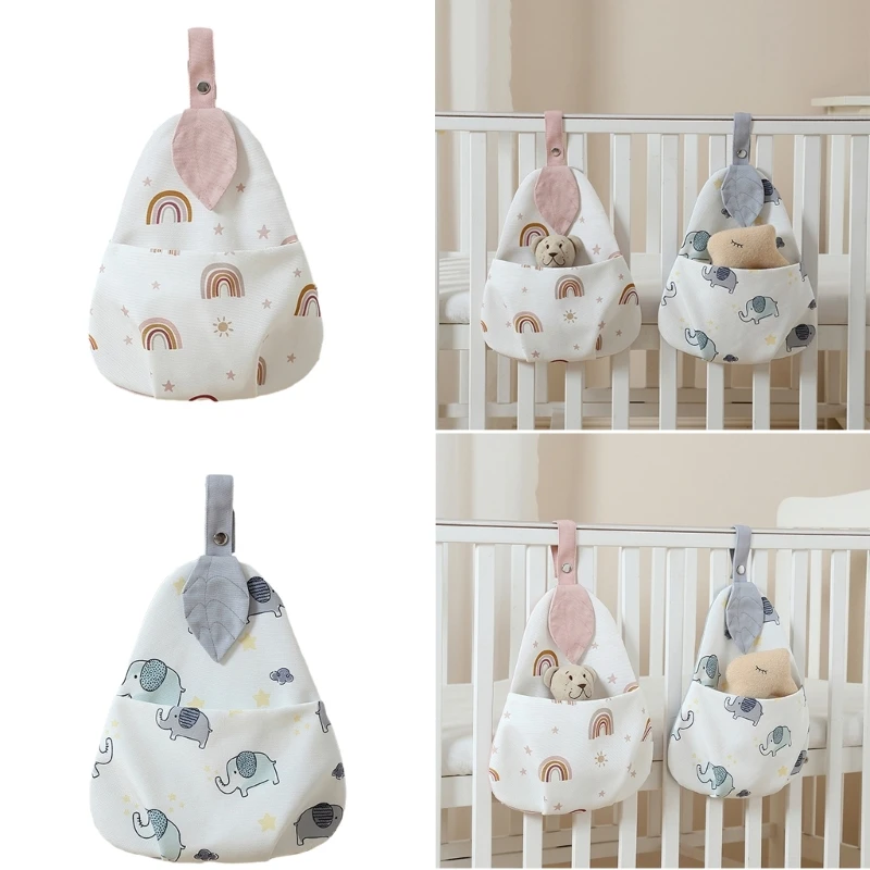 

Nursery Cot Pocket Organizers Convenient & Neat Polyester Storage Bag for Crib