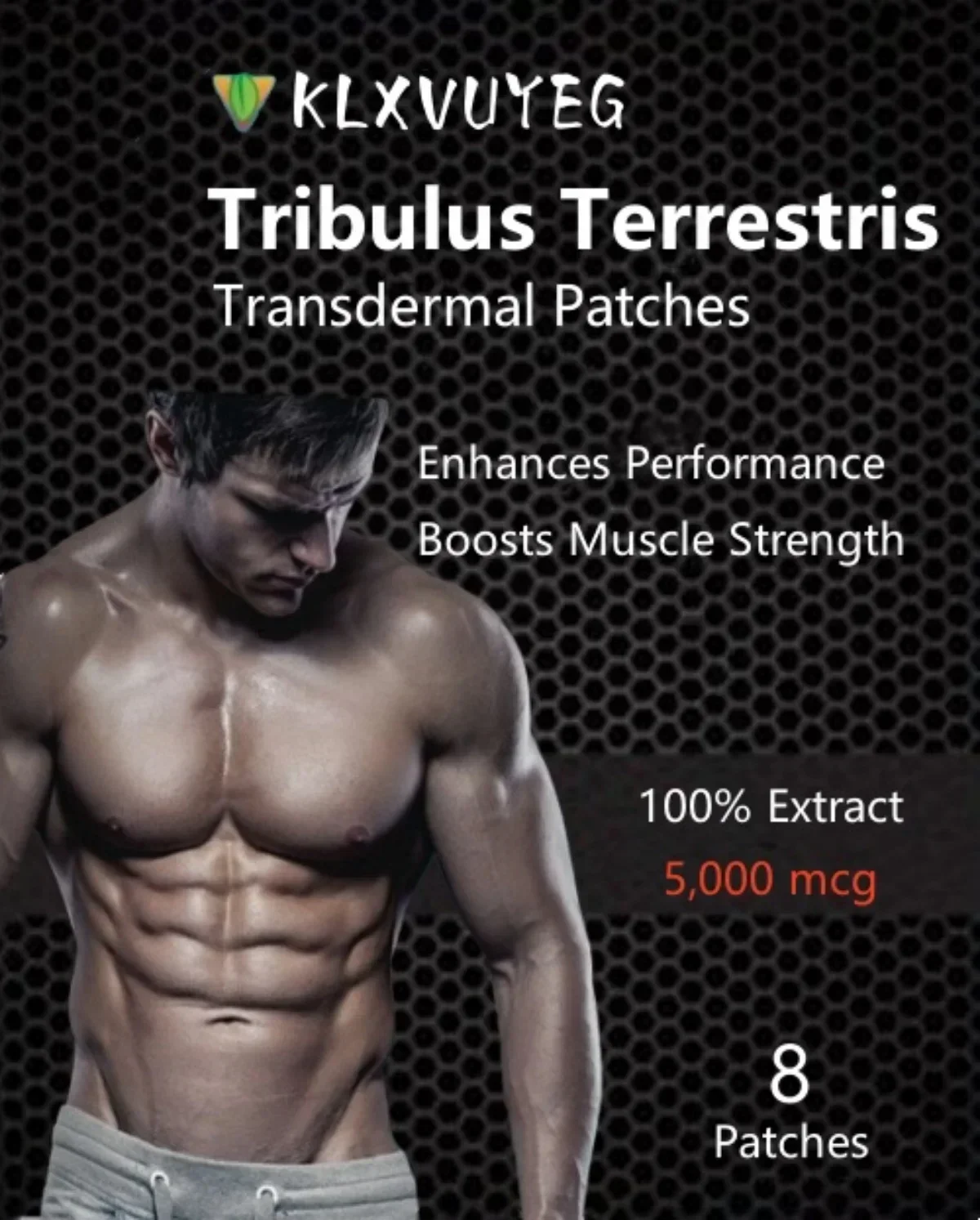 Bulgarian Tribulus Terrestris 5000mcg Testosterone Booster Transdermal Patches Patches Made in USA 8 Weeks Supply