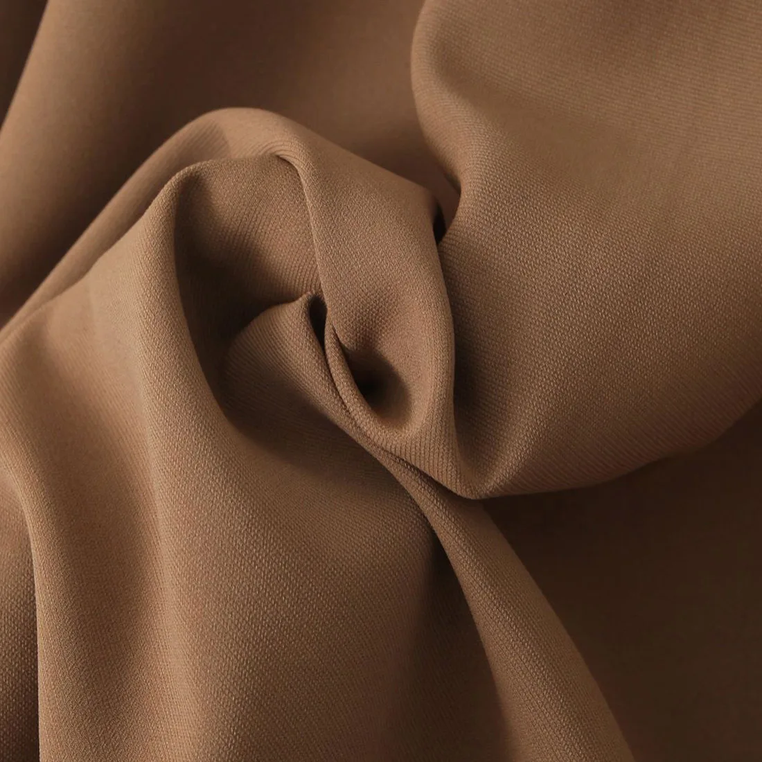 Plus Size Women's Umbrella Skirt Premium French Vintage Ball Gown Mid-Length A-Line Twill Chestnut Brown Skirt Autumn 2025