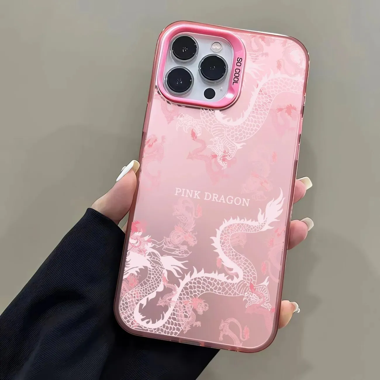 Pink Flying Dragon Matte Phone Case