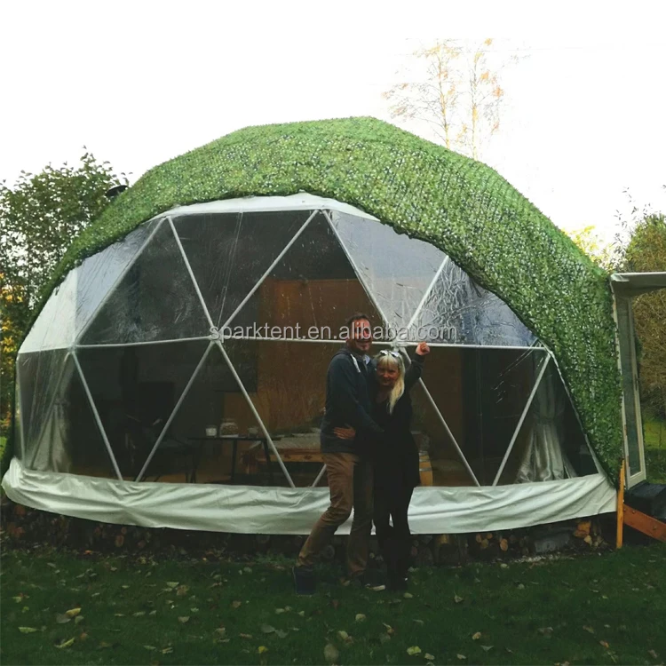 

Luxury Resort Geodesic Dome With Insulating Tarp For Camping Equipment