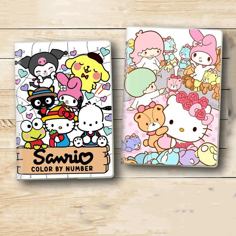 

Kawaii Sanrio Kuromi Notebook Hello Kitty Cinnamoroll Cartoon Cute Anime Student Homebook Portable Decorate Diary Girls Gifts