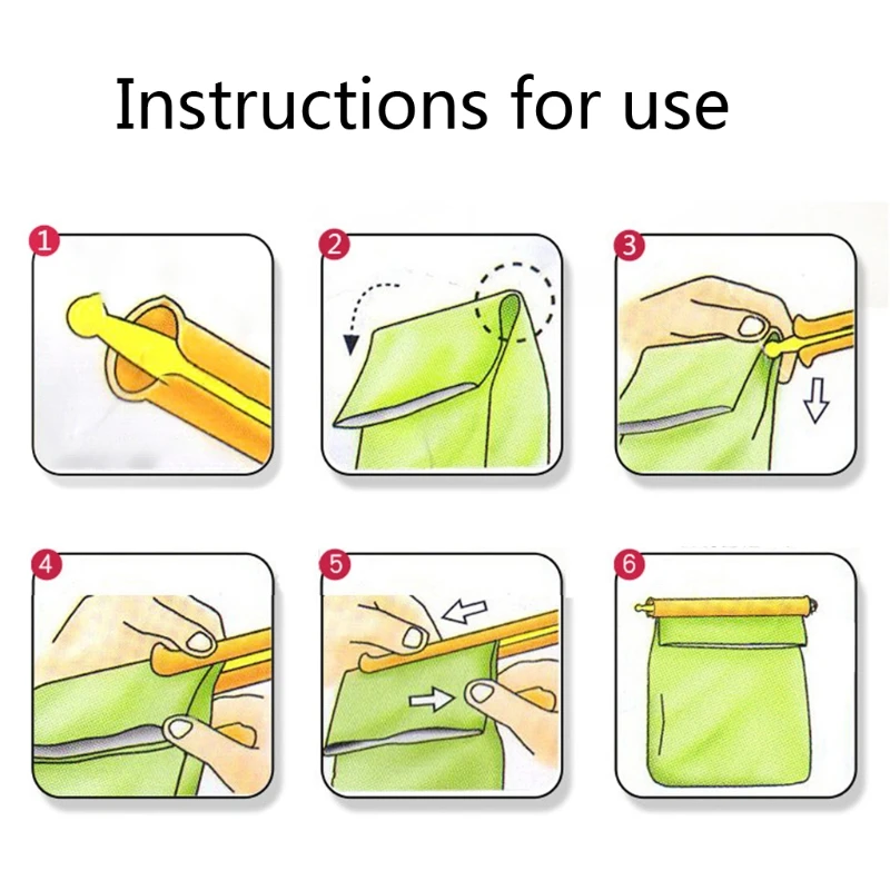 30Pcs 5 Colors Sealing Clips Bag Sealer Closure Sticks Portable Food Saver Container Plastic Fresh-Keeping Clamp Rod