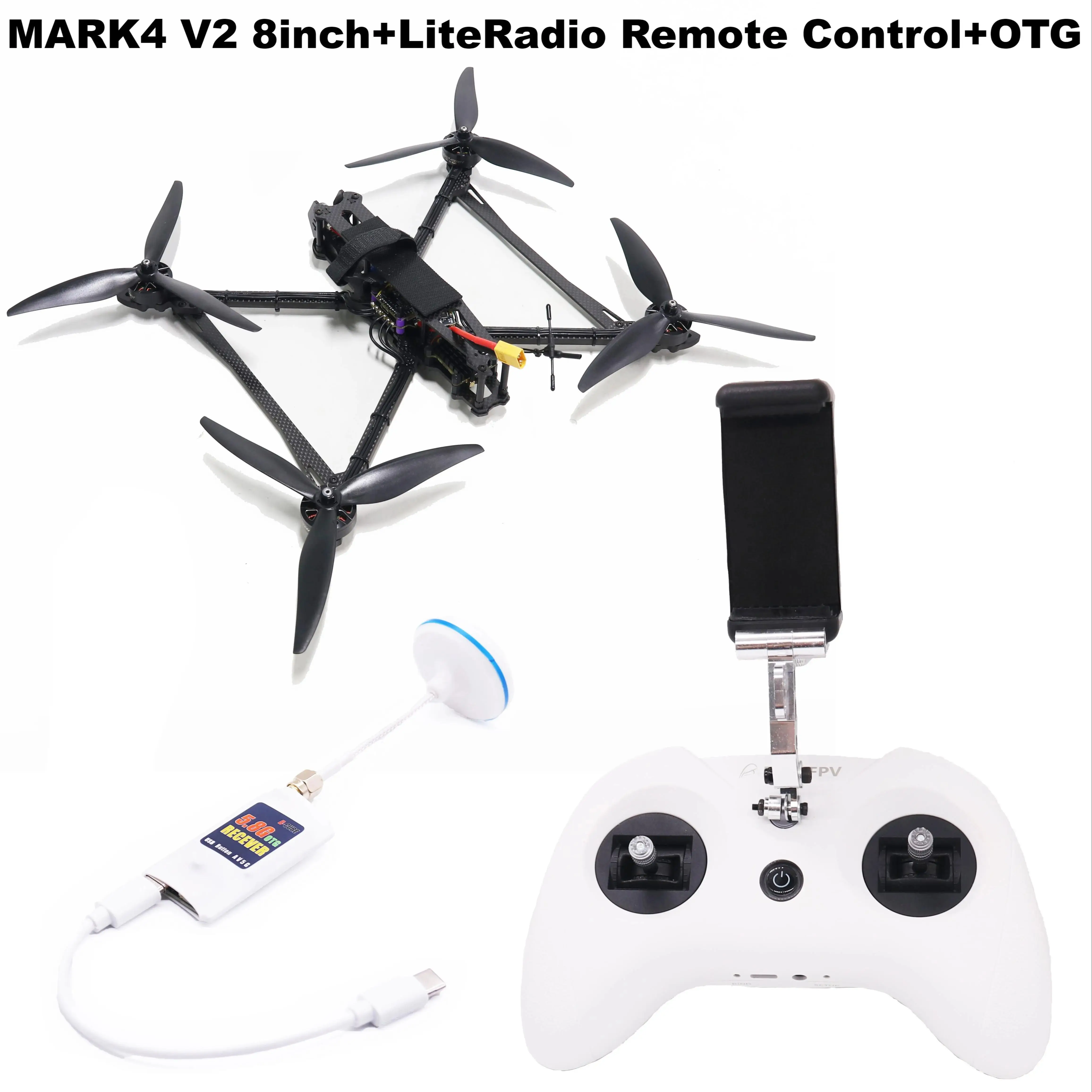 B-CUBE 7/8/9/10inch Frame V2 CRSF Remote ExpressLRS Flight Control 45/60A 4INI E