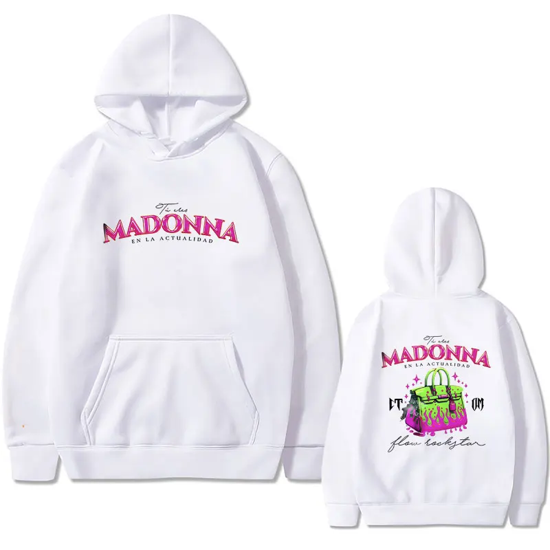 Natanael Cano Madonna Corridos Tumbados CT Double Sided Print Hoodie Male Fleece Cotton Pullover Men's Hip Hop Vintage Hoodies