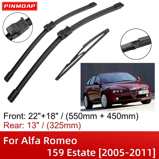 For Alfa Romeo 159 Estate 2005-2011 22+18+13 Front Rear Wiper