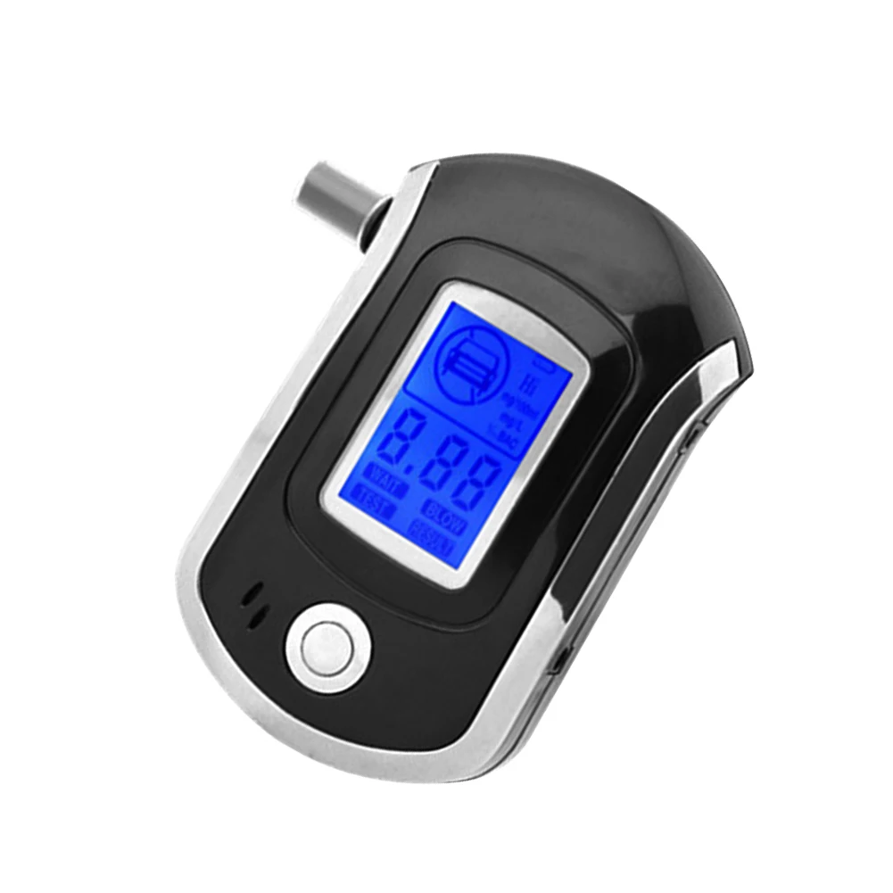 Mini Alcohol Breathalyzer High Accuracy Breath Alcohol Tester LCD Display Digital Meter Battery Powered for Personal Use