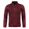Autumn Men's Half Zipper Sweatshirts Long Sleeve Solid Color Pullover Turtleneck Streetwear Winter Warm Jacket Sport Coats 4