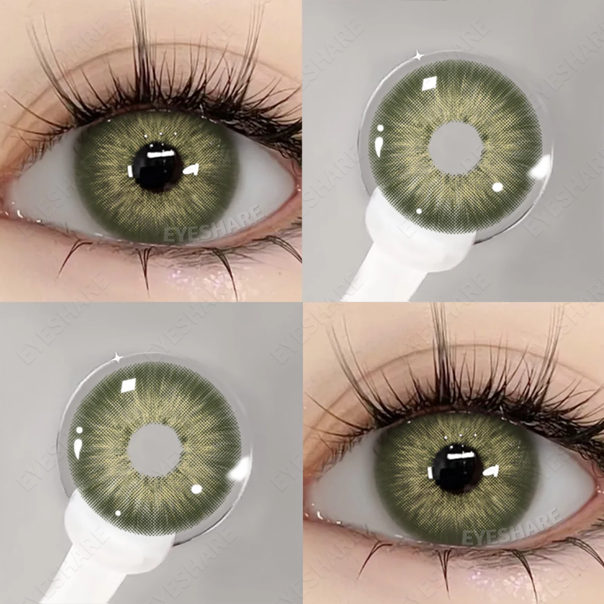 EYESHARE 1 Paar farbige Kontaktlinsen der grünen Serie für Augen, farbige Linsen, grüne Linsen, natürliche bunte Kontaktlinsen, jährliche Verwendung – Detail 26