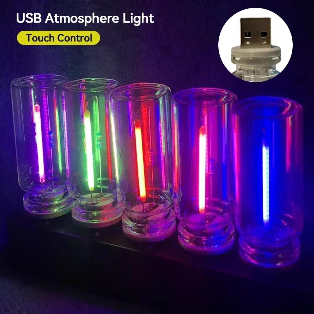 Vintage USB Touch Control Dimming Bulb Filament LED 5V Edison Bulb Mobile Power Light Night Light Bedside Light Computer Light