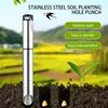 Bulb Planter Tool Metal Manual Plant Transplanter Labor-Saving Gardening Supplies Wear-Resistant Transplanter Tool For Planting 6