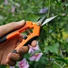 1Pc Professional Stainless Steel Gardening Hand Pruners Micro-Tip Pruning Snips with Straight Blades for Trimming Garden 6