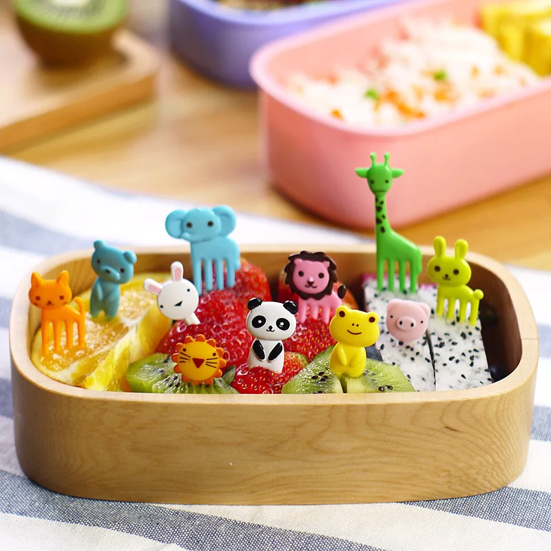 6 Pcs Animal Food Picks For Kids, Fun Bento Picks, Cute Dinosaur Cartoon  Animal Fruit Food Toothpicks, Lunch Bento Box Picks For Toddler, Kids Lunch  A