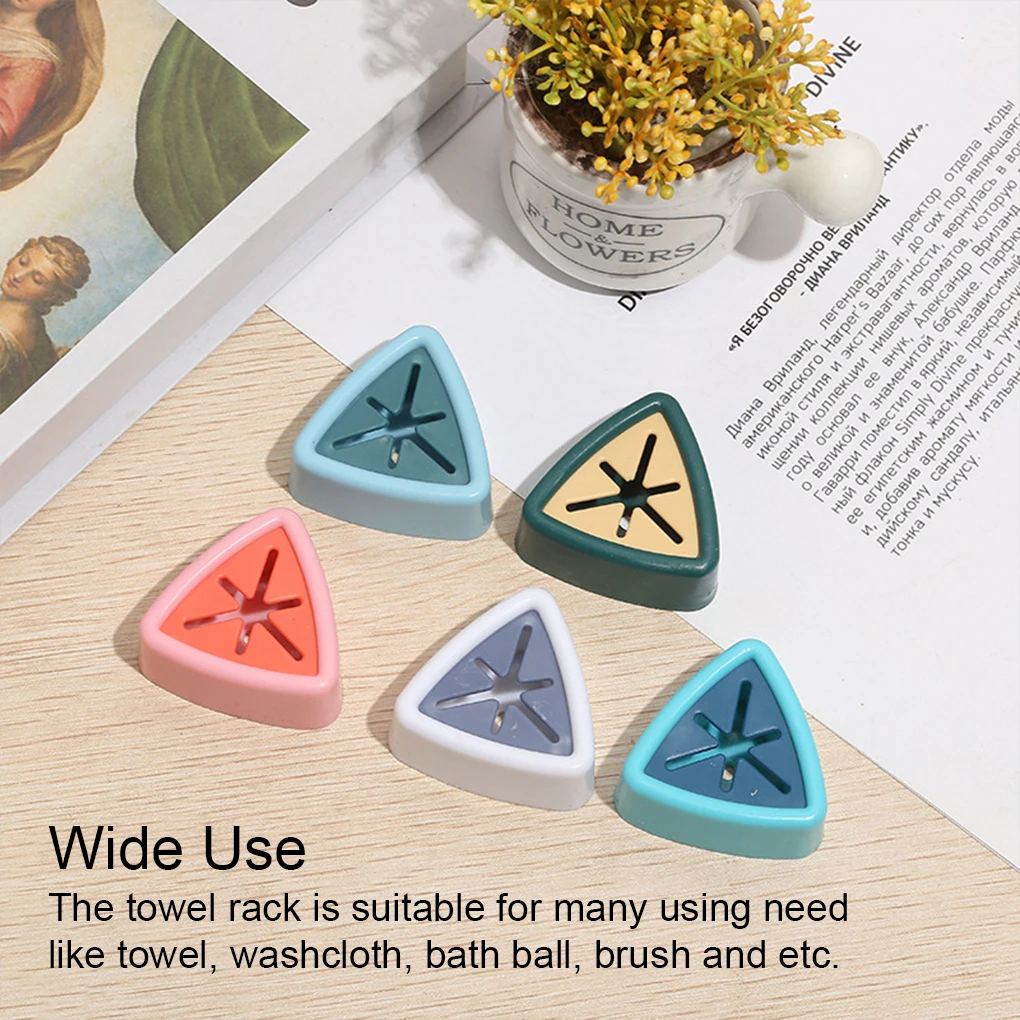 ABS Towel Wall-mounted Rack Replacement Stylish Punch-free Self-adhesive Waterproof Household Bathroom Washcloth Holder Hanger