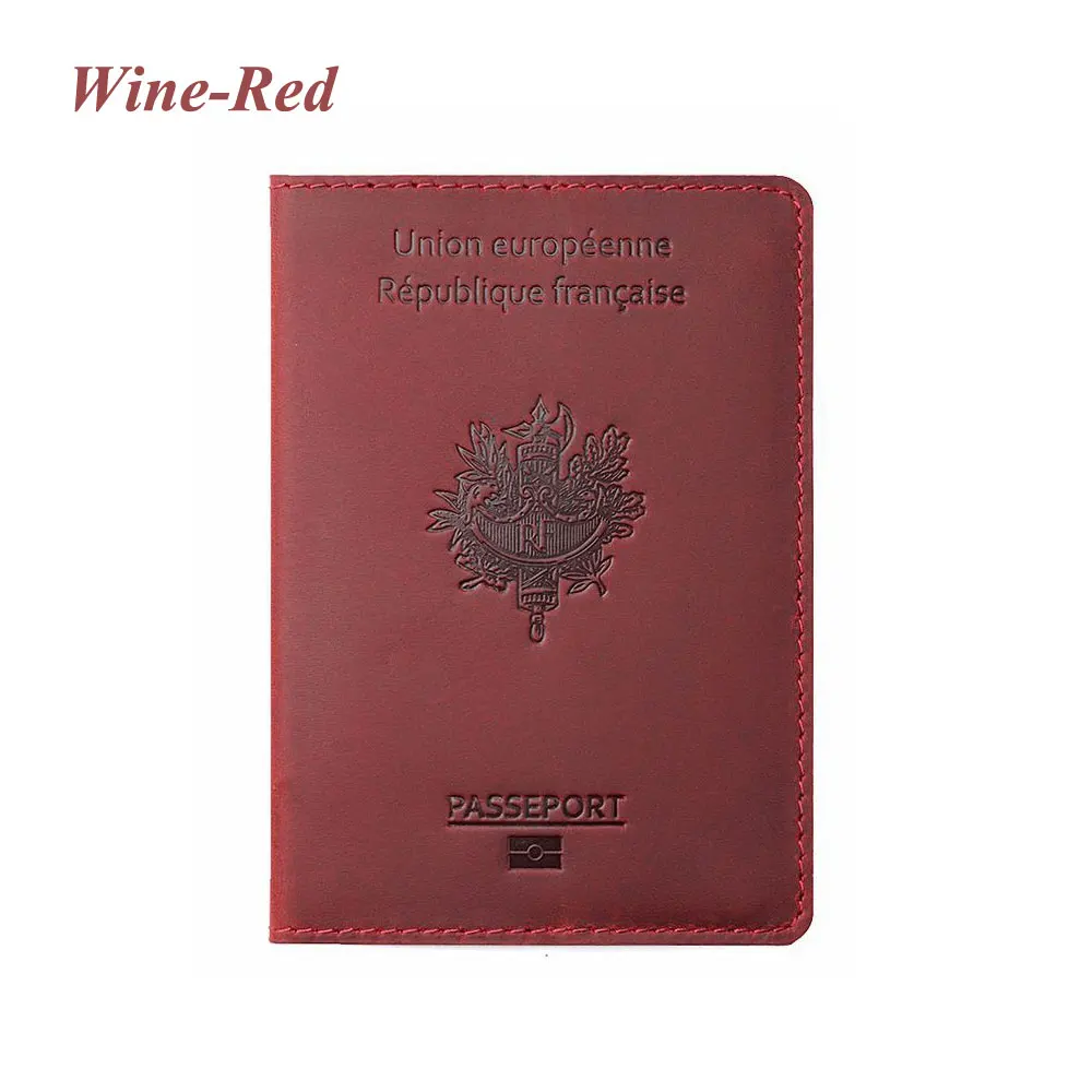 Personalized Genuine Leather Passport Cover and Travel Wallet