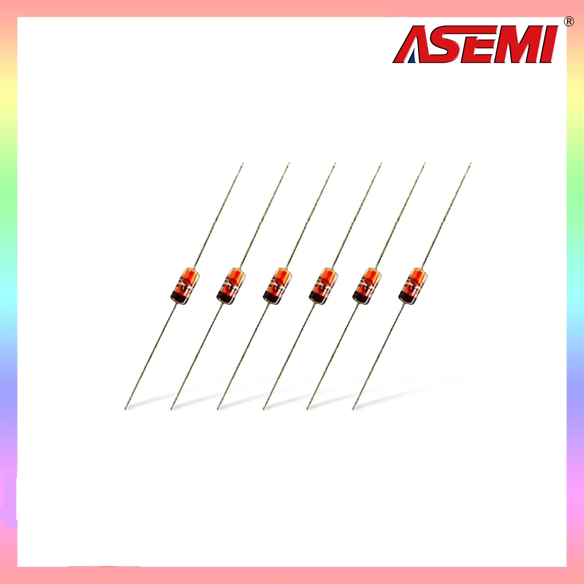1N4148 High-speed Switching Diode 200mA 100V DO-35/DO-204AH Axial 4148 200 milliamp 100 Volt Electronic Silicon 100PCS