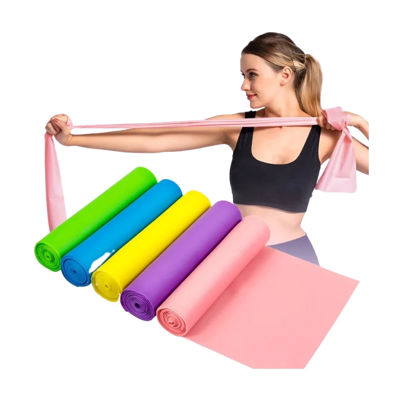 YogaResistanceBandsElasticForFitnessRubberBandBodybuilding