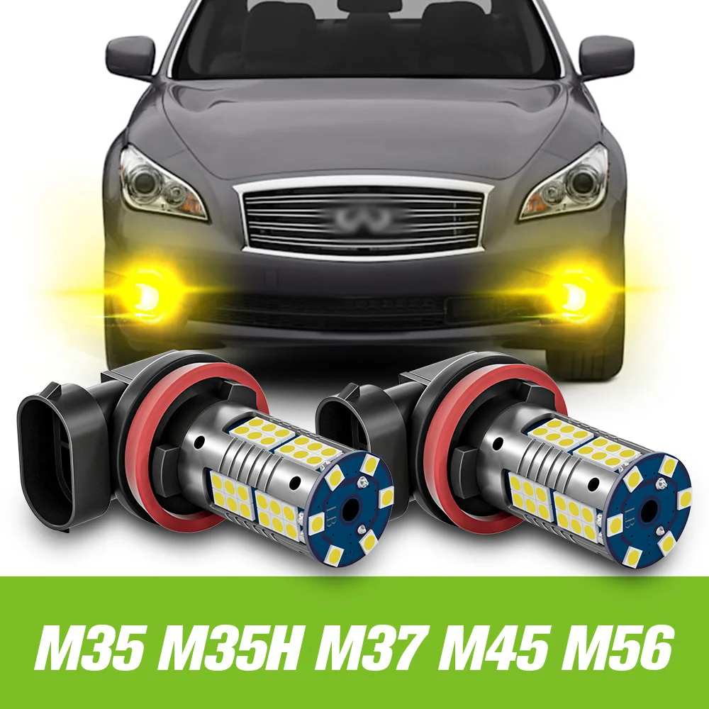 

2pcs For Infiniti M35 M35H M37 M45 M56 LED Fog Light 2006 2007 2008 2009 2010 2011 2012 2013 Accessories