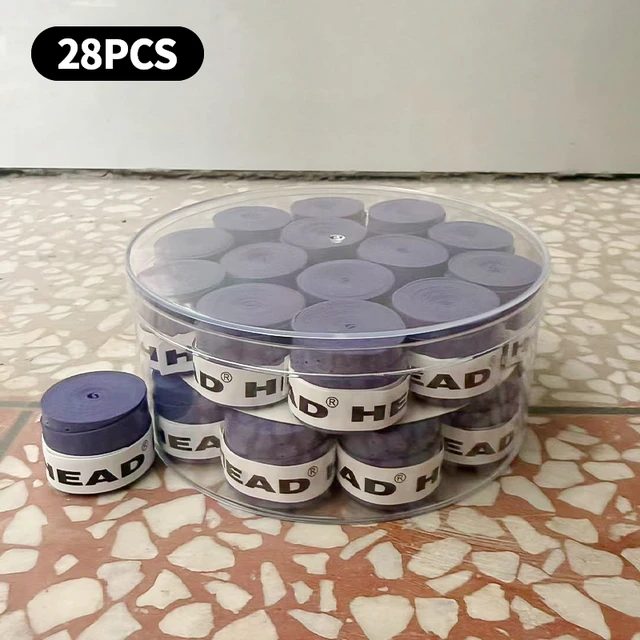 28 pcs /Lot Universal Coated Anti-slip Tennis Overgrips Badminton Grips Tennis Racket Tapes Fishing Rod Sweatbands 0.6mm 3