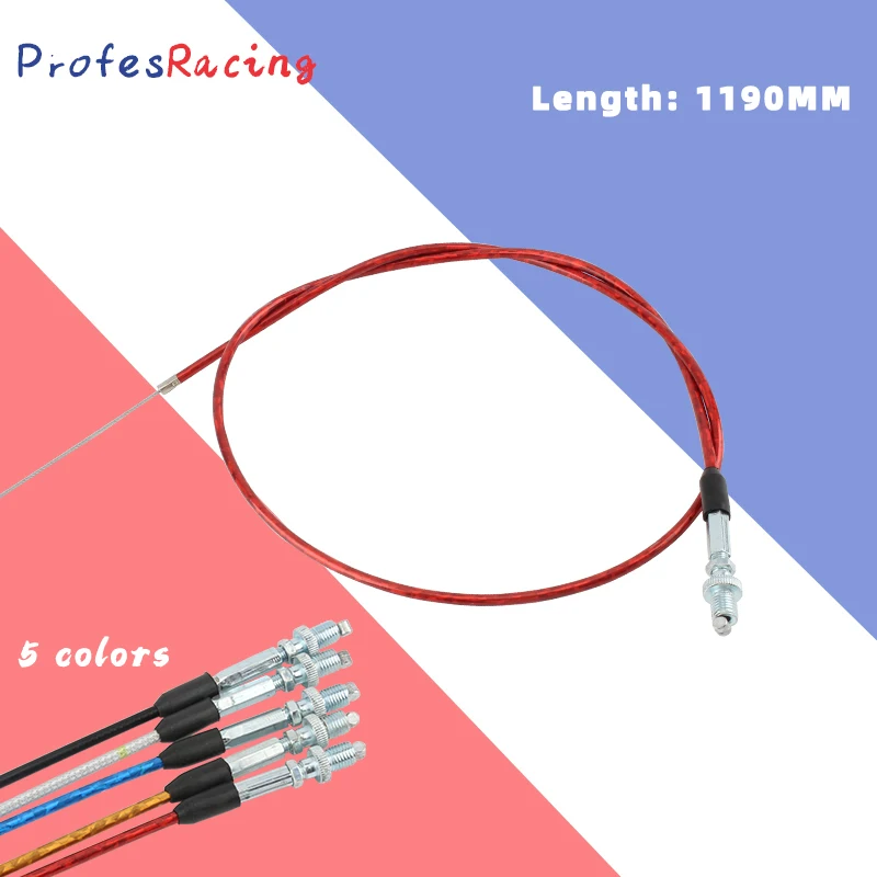 

Motorcycle Universal Accelerator 1190mm Straight Connection Throttle Cable For Yamaha Kawasaki KTM Honda Suzuki Dirt Bike