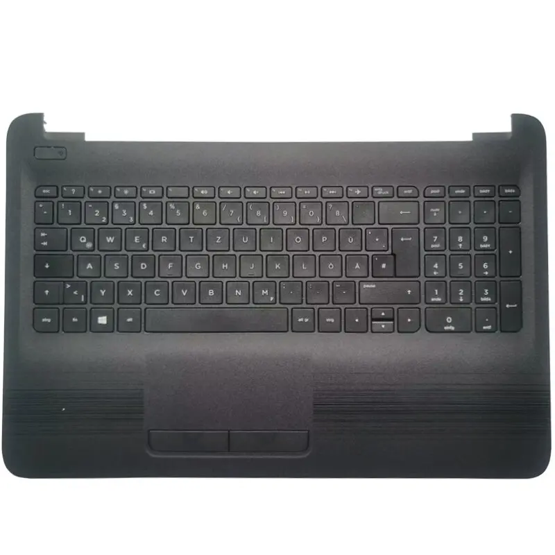 Teclado com Palmrest Upper Cover Espanhol Itália Reino Unido Alemão Eua Novo Tpn-c125 Tpn-c126 15-ac 15-ay 15-af 15-ba 250 g4 g5 - Imagem 4