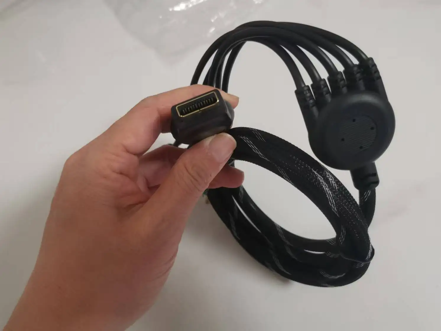 6가지 팁 AV 컴포넌트 케이블 1.8m 프리미엄 고해상도 HDTV 게임 케이블 액세서리 플레이스테이션 2 PS2 PS3용
