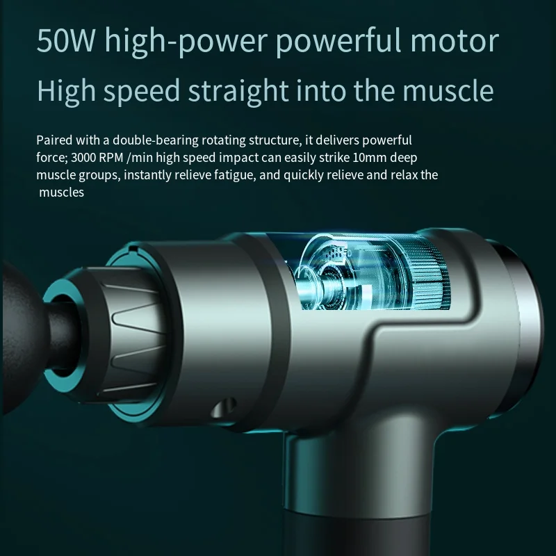 Electric Massage Gun for Deep Muscle Relaxation Body And Neck Massager for Men And Women Fitness Equipment with Noise Reduction