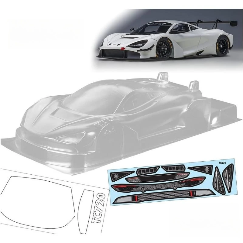 

Тело Teamc 1/12 720GT на дорожном корпусе для радиоуправляемого дрейфа автомобиля 208 мм