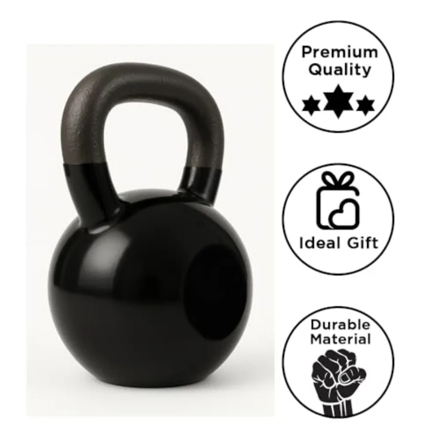 Vinyl Coated Kettlebell Weights: Your Ultimate Fitness Companion for Full-Body Workouts, Strength Training, and Core Conditionin