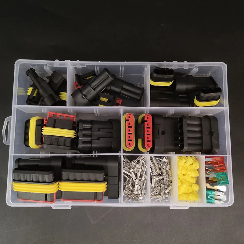 frete grátis pçs superseal prova água conectores elétricos kit way pin