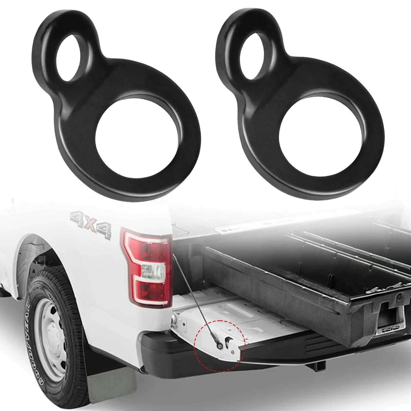 Tie Down Strap Rings Anchors Hooks Stainless Steel Lashing Rings for