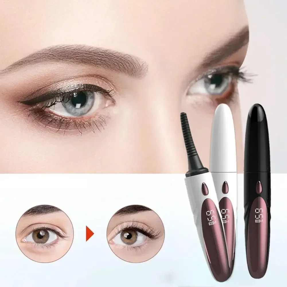 Electric Heated Eyelash Curler Lasting Lash Curler Tool Naturally Intelligent Temperature Control Styling Make Up Eyelashes Curl