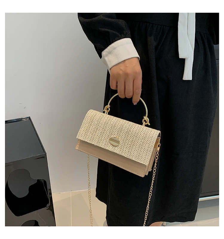 Fashion Pu Hasp Ladies Top-Handle Bags Braid Design 2024 New Brand Shoulder Bags for Women Free Shipping Bolsas Femininas