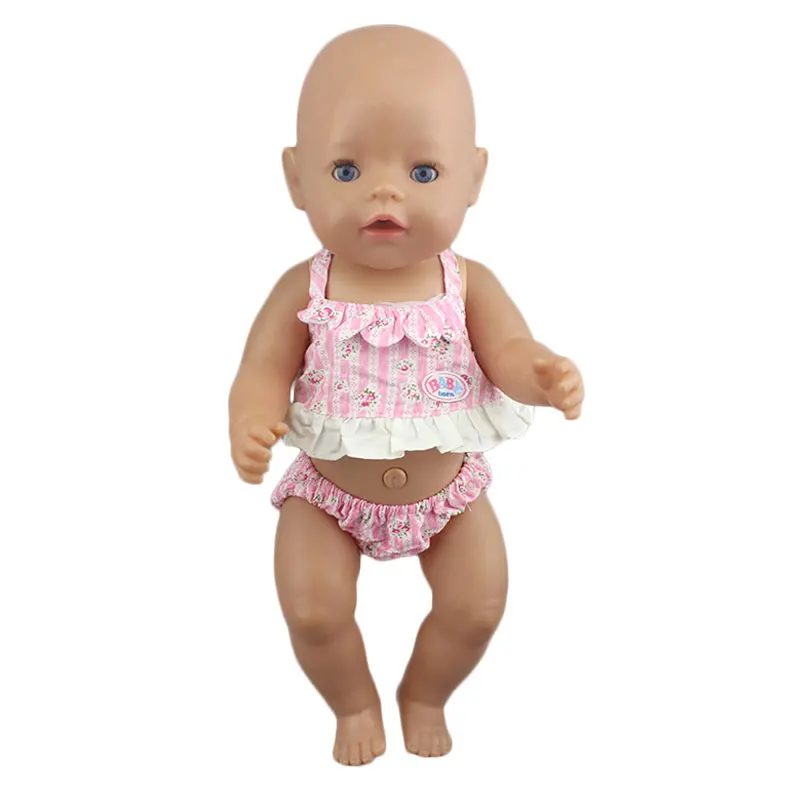 Bikini Clothes Fit For 43 cm Baby Doll 17inch Reborn Doll Accessories doll clothes doll accessories doll clothes accessories