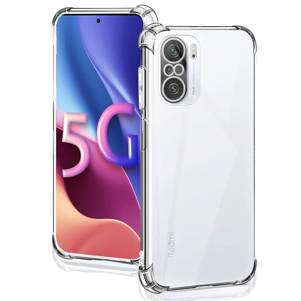 Per Xiaomi Poco F3 5G Custodia 6.67 "Custodia Morbida Antiurto In Silicone Trasparente Per Poco F3 5G Custodia Trasparente Per Poco F3 Funda Coque