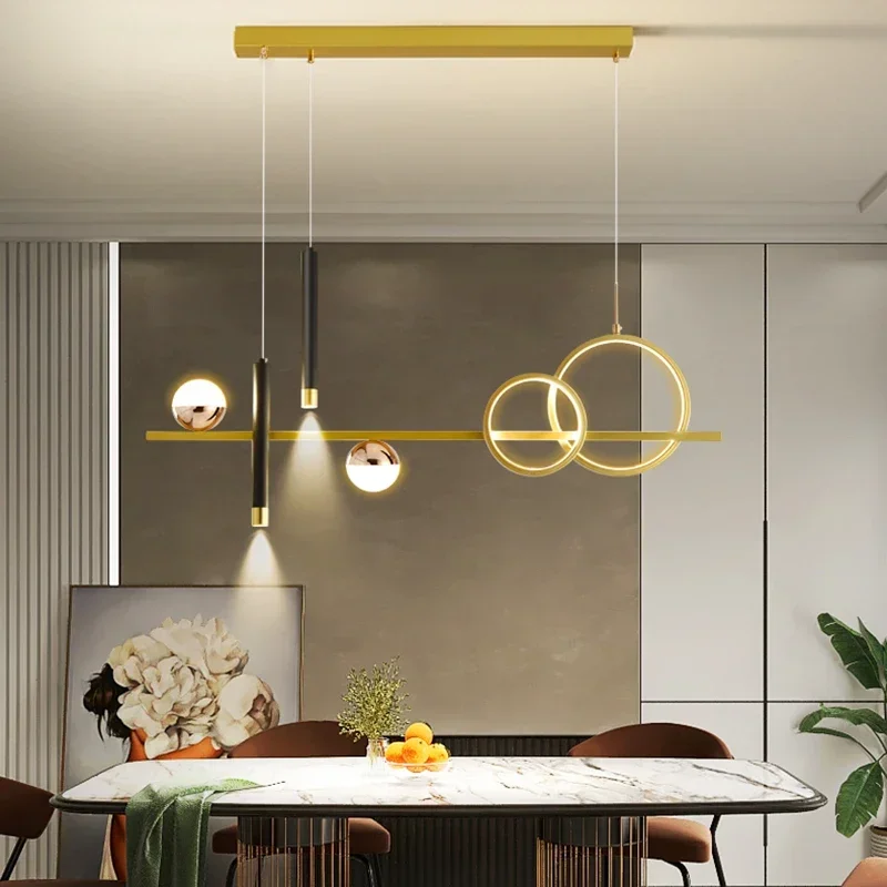

Modern Led Pendant Lights with Remote Control Spot Lamp for Kitchen Table Dining Living Room Hanging Chandelier Decor Fixture