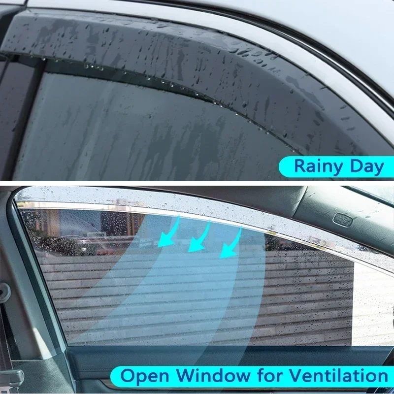 Car Window Visor For Nissan Qashqai J11 Deflectors Window Rain Guard Weathershield Sun Rain Guard car window visor car window deflectors