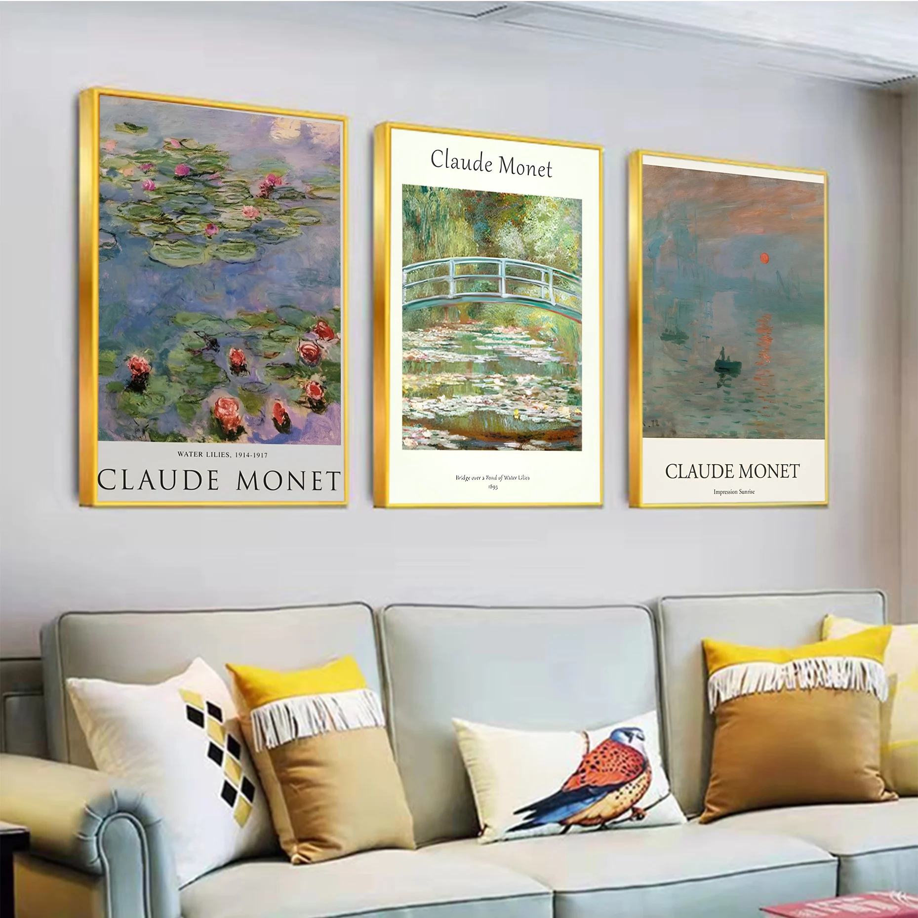 

Claude Monet Abstract Poster Classic Anime Poster Waterproof Paper Sticker Coffee House Bar Room Wall Decor